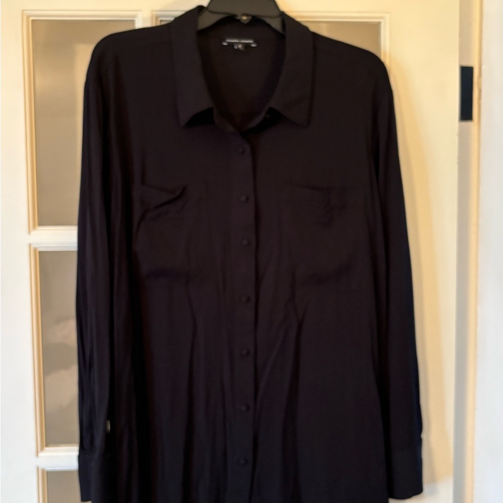 Universal Standard Black Button Down Shirt